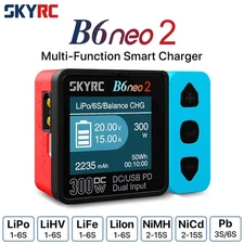 SKYRC B6neo2 Smart Charger DC 300W PD 126W For LiPo/LiFe/Lilon/LiHV/NiMH/NiCd/Pb