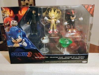 Sonic Hedgehog 3 Agent Stone,Shadow,Master Emerald,Super Sonic & Burrito 5pc set