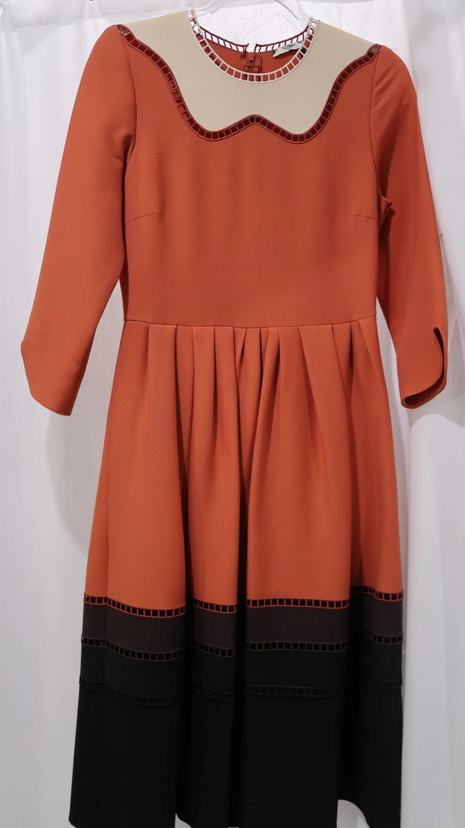 knee length dresses for ladies FENDI Summer Vertigo Blue Logo Dress – Caroline's Fashion Luxuries main image 1