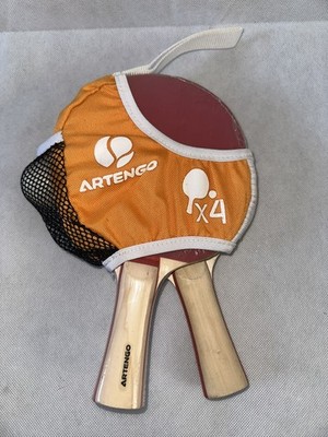 2 x Artengo Tischtennis ~ Tischtennisschläger mit Ball und Koffer   