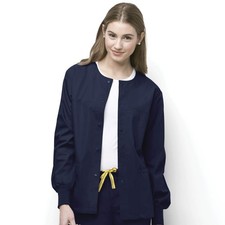 New with Tags WonderWink Origins Delta Snap Front Scrub Jacket 8006