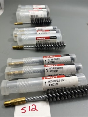 9PC HILTI HIT RB 5/8''-- 3/4''-- 1-3/8''  Brushing Cleaning Concrete Boring LOT