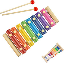 Xilofono per Bambini Giocattolo Musicale in Legno Glockenspiel Strumenti Musical