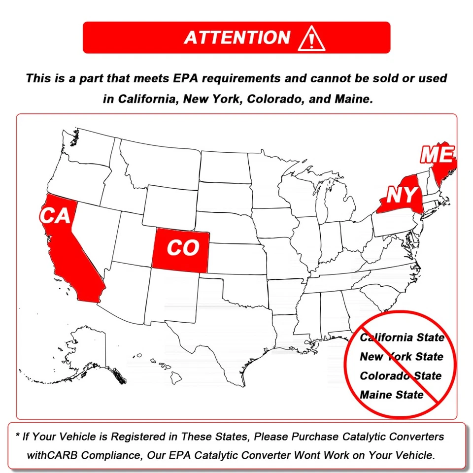 2x Front Rear Catalytic Converter For 2012-2017 Hyundai Accent 1.6L Foto 4 de 4