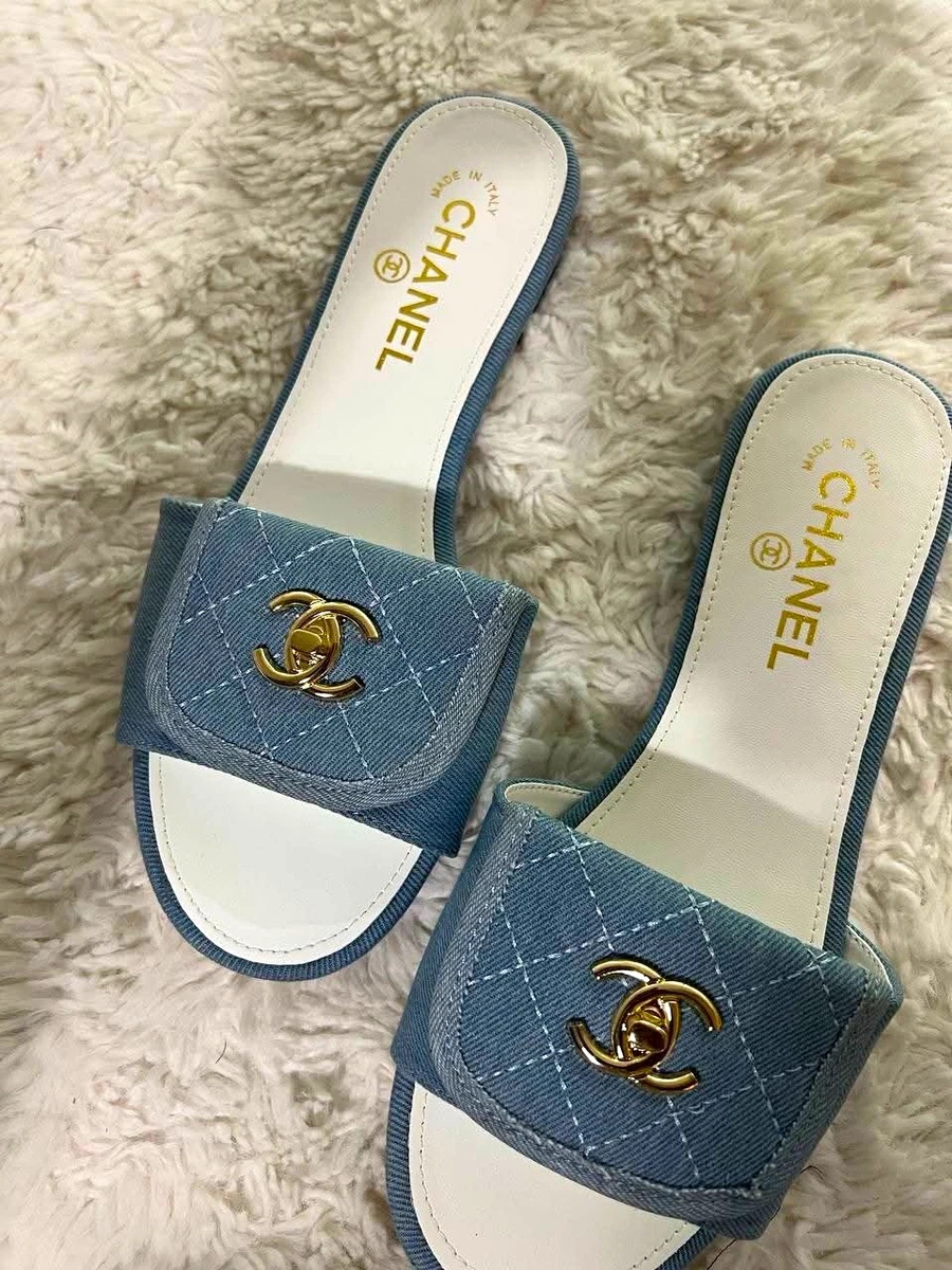 CHANEL Blue Sandals for Women for sale | eBay