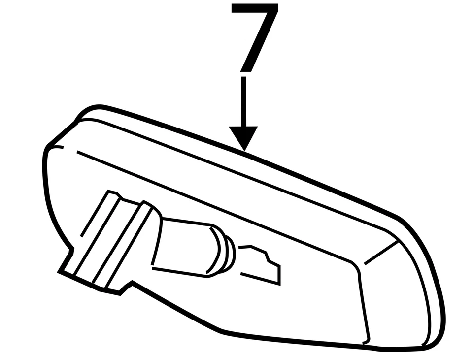 Espejo retrovisor atenuación automática para 05-07 AVALON 845639 Foto 3 de 4