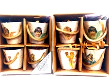 Vintage Christmas Ornaments Primitives by Kathy 2 Sets of 4