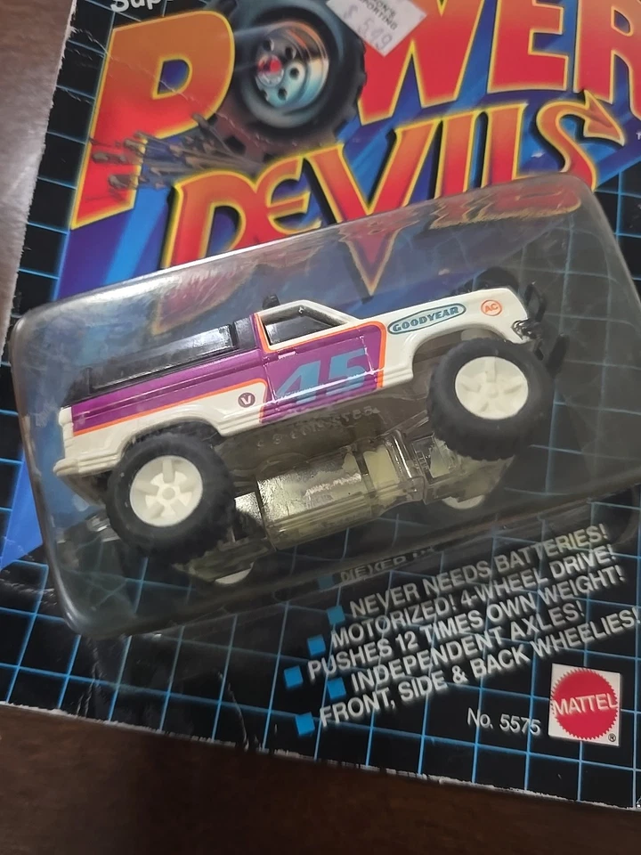 复古 1982 年美泰 Power Devils 🛞 BADLANDS BRONCO 压铸 #45 罕见 5575 全新 — 第 2/4 张图片
