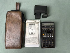 Vintage 1980s HP 41CX Calculator Bundle w/ Card Reader & Extended I/O Module
