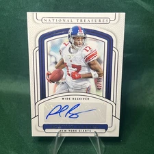 2024 National Treasures Plaxico Burress Signatures Auto #42/99 Giants