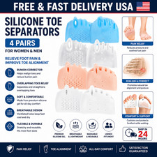 4 Pairs Hyggear Silicone Toe Separators for Women  Men, Spacers Bunion FAST USA