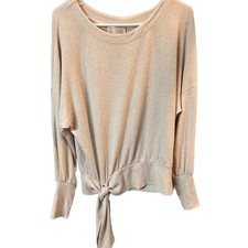 Anthropologie Saturday/Sunday Payton Brushed Cream Fleece Sweater , size XS