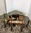Vtg Playmobil 3768 Silver Ranch Western Playset Incomplete *READ* No Box