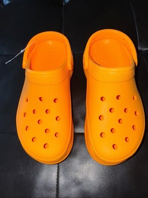 Crocs Bae Clog iconic comfort Orange Sandals Size Women s 8 - NEW