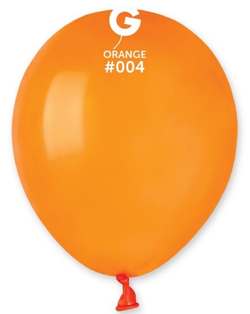 Gemar 004 Standard Orange 12,5cm 5 Inch A50 Latex Luftballons