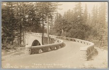 RPPC Postcard Columbia River Highway OR Eagle Creek Bridge Circa 1924-1949