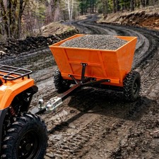 71gal Sand Gravel Spreadergritter Utility Tow-atvutv Lawn Tractor Spreader