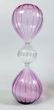 VTG Apothecary Lavender Glass Hourglass Hand ...