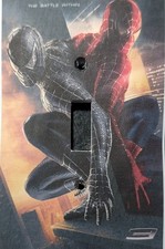 Custom Handmade Red/Black Suit Spiderman - Light Switch Covers Various Styles