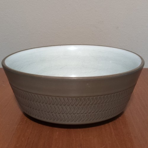 Denby Camelot 5-1/8" Obst-/Beerenschale 1964-1990 dunkelgrün 3-reihig Chevron