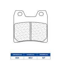 Set BeläGe Bremse CL Brakes 1066RX3 Yamaha 1000 Zgf Fazer 01/05