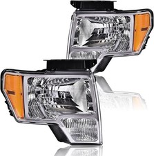 Headlights Assembly, Compatible with 2009-2014 Ford F150 09-14 Headlamp