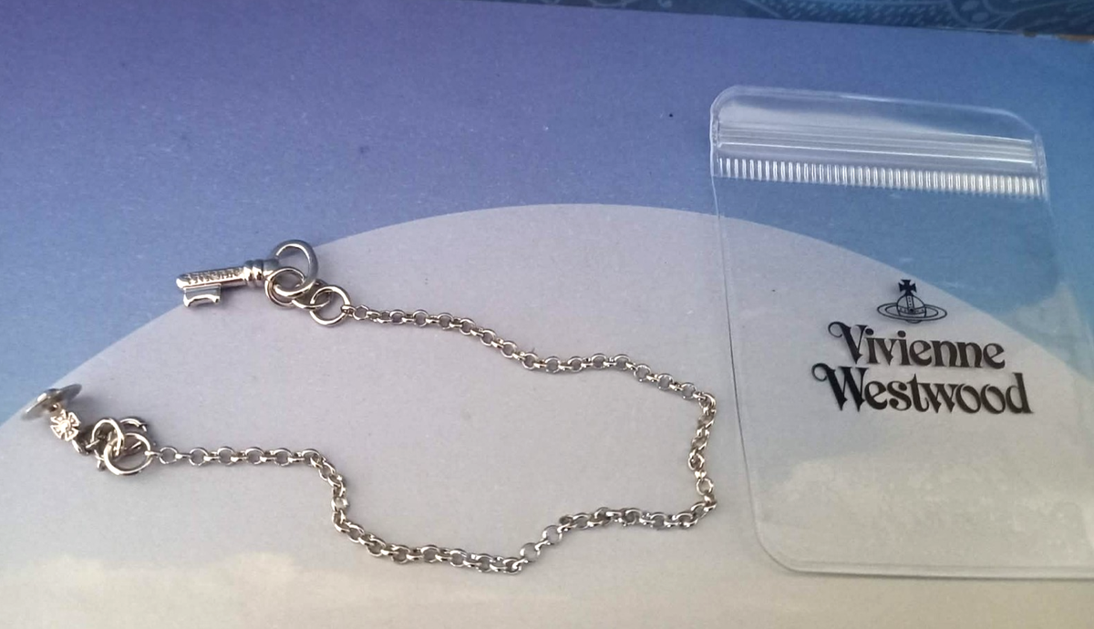VIVIENNE WESTWOOD EUNICE KEY BRACELET SILVER 17-18CM | eBay