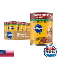 Pedigree Choice Cuts in Gravy Adult Wet Dog Food, Country Stew Flavor, 13.2 oz C