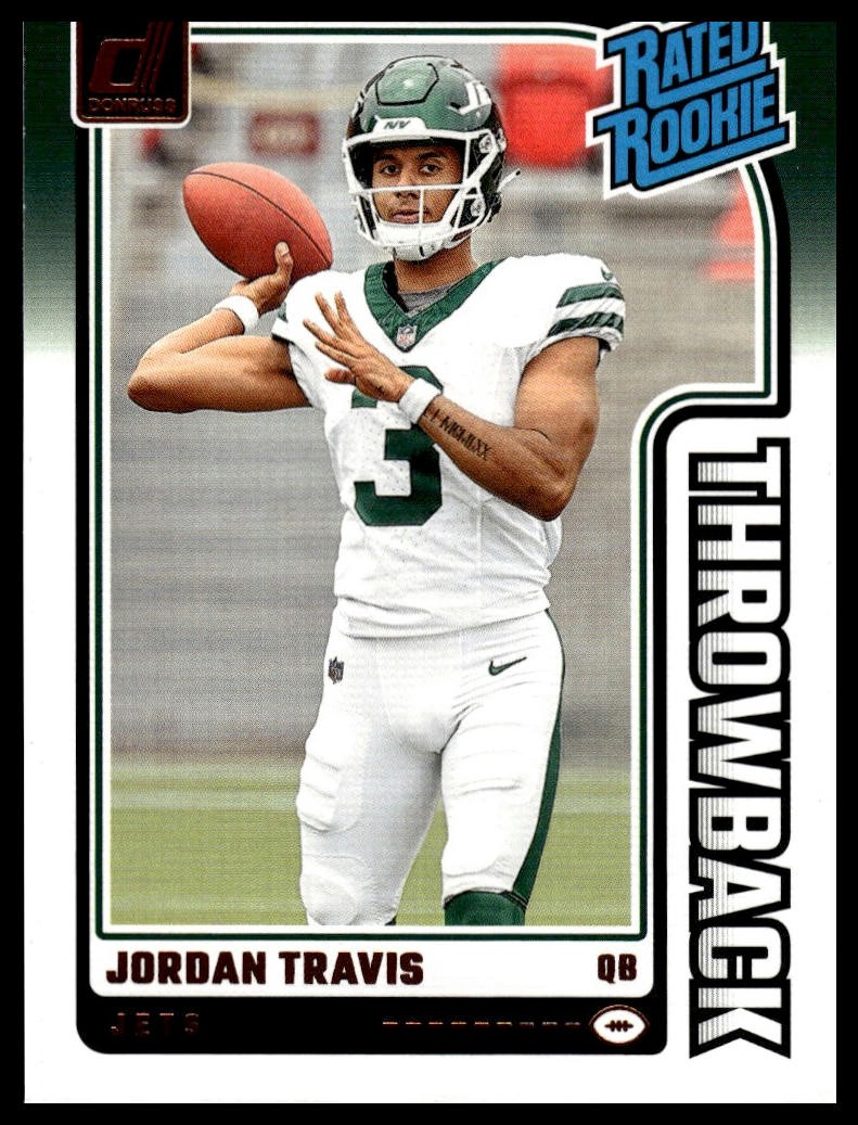 2024 Donruss #39 Jordan Travis Rated Rookies Throwback