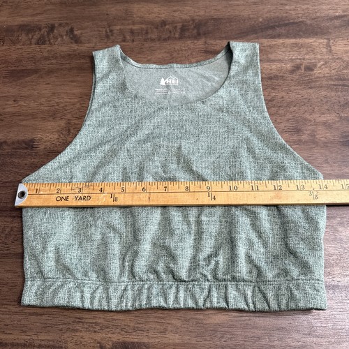 Crop top REI Co-Op taglia media verde cinturino largo atletico tempo libero casual - Foto 5 di 5