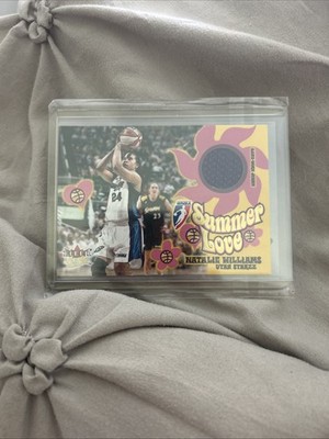 RARE 2002 Fleer Summer Love SP NATALIE WILLIAMS GAME WORN JERSEY PATCH UTAH STAR