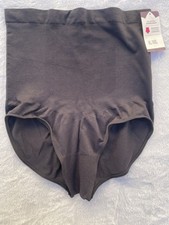 NWT Women  s High-Waisted Shapewear Brief Firm Waist/Abdomen/Butt Black XL/XXL