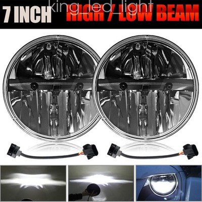 Paar 7 zoll LED Front Scheinwerfer ECE Fernlicht Abblendlicht IP68 für LADA NIVA