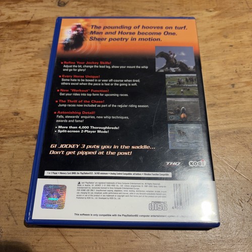 G1 Jockey 3 Sony PlayStation 2 PS2 PAL Game - Complete W Manual - Picture 2 of 7