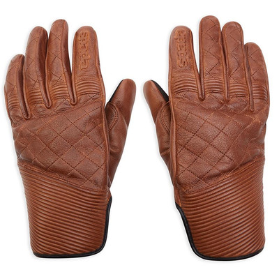 Spada Cooper Leder Touren Motorrad Handschuhe Sommer Cruiser Motorrad braun