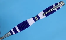 Handmade 3D Printed Pen – Ballpoint, Refillable Ink, Dual-Color Wavy Design