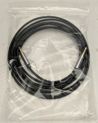 Amazon Basics 3.5mm Male to Male Stereo Audio Auxiliary Cable Black 8ft 2.44m