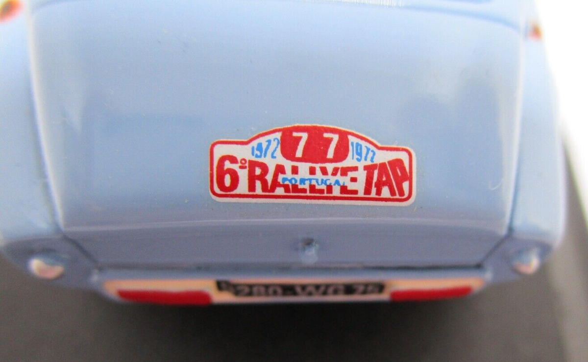 NOREV Citroën DS 21 Rallye TAP N°77 1972 – 1/43, Sur Socle, Zamac