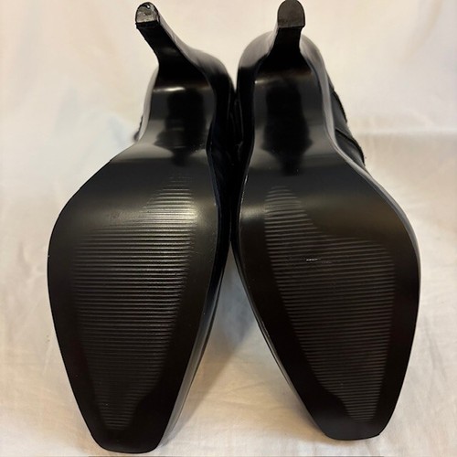 Steve Madden "Holsteer" Black Leather Knee High Stiletto Heeled Boots, Size 8 - Picture 10 of 10