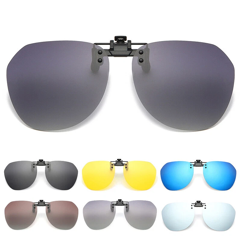 Clip-Ons REC15-56 Gunmetal Polarized Blue Mirror : Cocoons