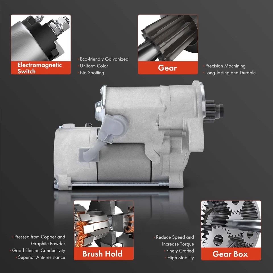 Motor De Arranque Para Toyota Tacoma 1995-2015 T100 4Runner L4 2.7L 2.0KW 12V CW 9T Foto 4 de 4