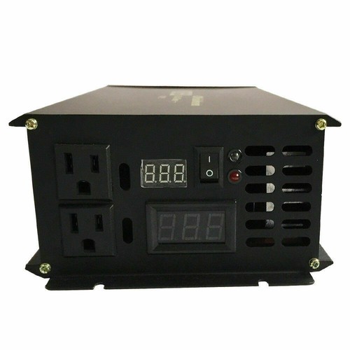 Inverter onda sinusoidale puro 1000 W 12/24/48 V DC a 120/220 V CA auto/casa energia solare - Foto 6 di 9