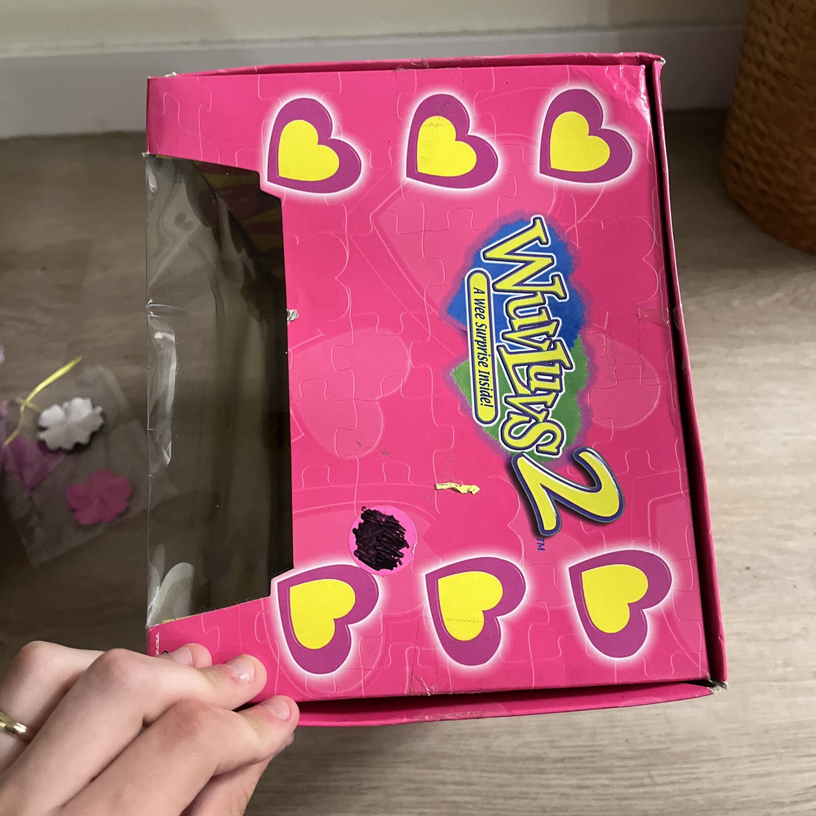 RARE 1999 Purple Wuv Luv Wuvluvs 2 Furby Baby Interactive Toy BOX  display picture 1
