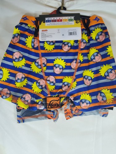 Naruto Boys 4pk Athletic Boxer Briefs Size M Medium (8) NWT - Picture 2 of 6