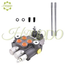 2 Spool Hydraulic Control Valve Double Acting 13 GPM SAE Ports 3600 PSI