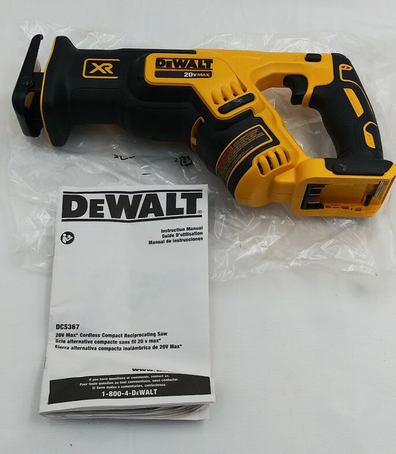 Dewalt DCS367 DCS367B 20V Max XR Brushless Compact Reciprocating Saw