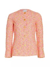 St. John Novelty Textured Tweed Knit Jacket sz 2 Msrp 1800v SOLD OUT RARE