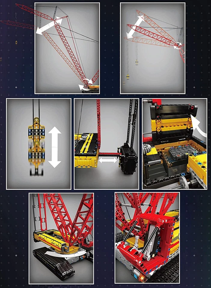 Mould King 17015 Raupenkran Crawler RC Technik Spielzeug Bausteine - Bild 2 von 4
