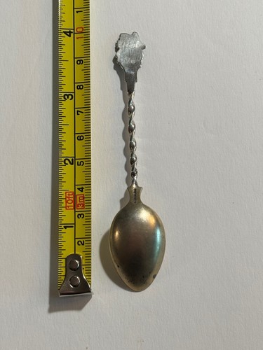 AntiqueSterling Silver Native American Theme Collectors Spoon Statue Of Liberty - Bild 7 von 8