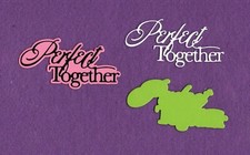 PERFECT TOGETHER with background family die cuts scrapbook cards
